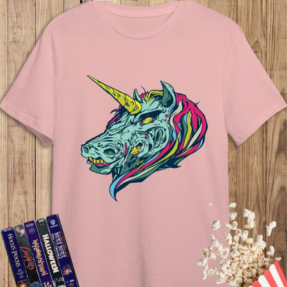 Camiseta de manga corta Unicornio Zombie