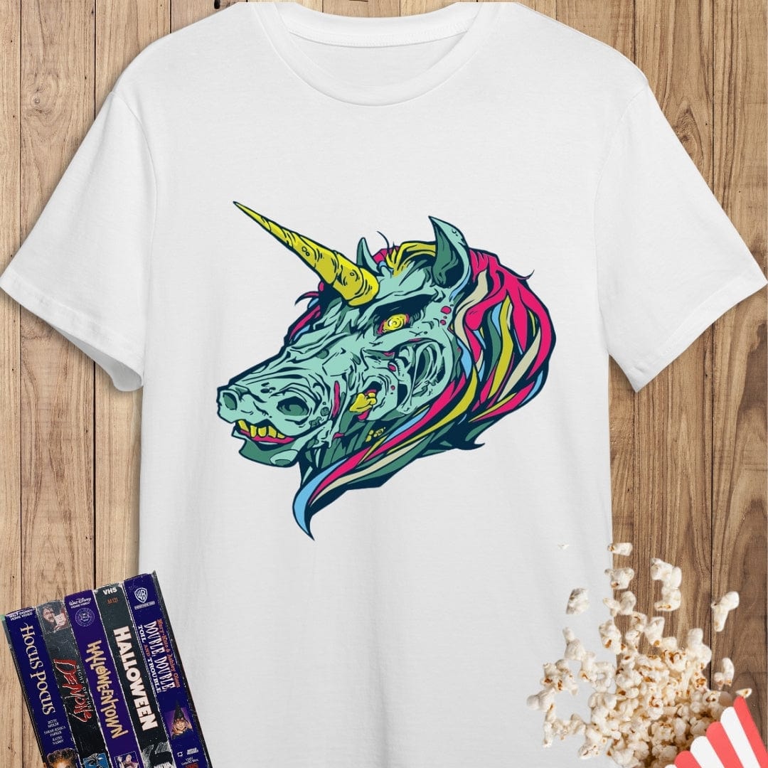 Camiseta de manga corta Unicornio Zombie