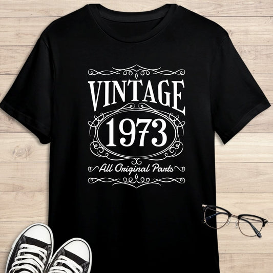 Camiseta de manga corta Vintage Bourbon Label  personalizada con tu año.