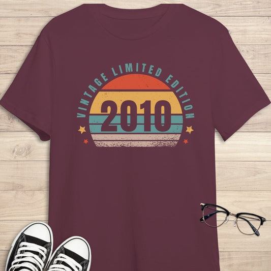 Camiseta de manga corta Vintage Sunset personalizada