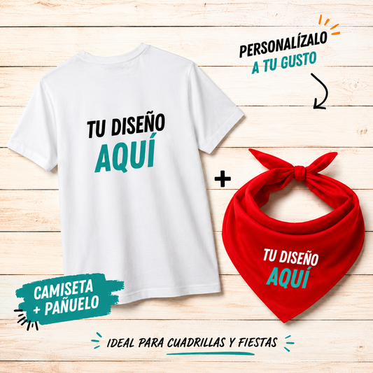 Pack Personalizado Camiseta + Pañuelo