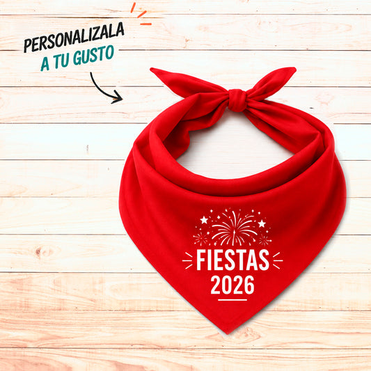 Pañuelo Personalizado con Logo, Foto o Texto - Ideal para Cuadrillas y Fiestas