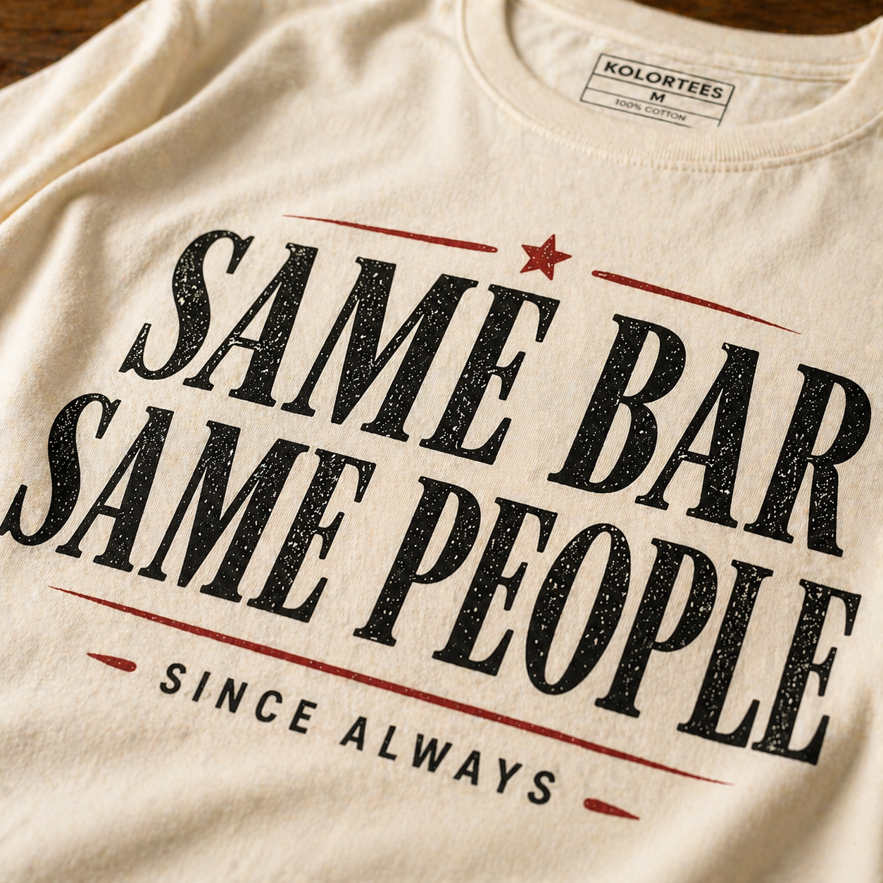 Same Bar Same People t-shirt print detail vintage