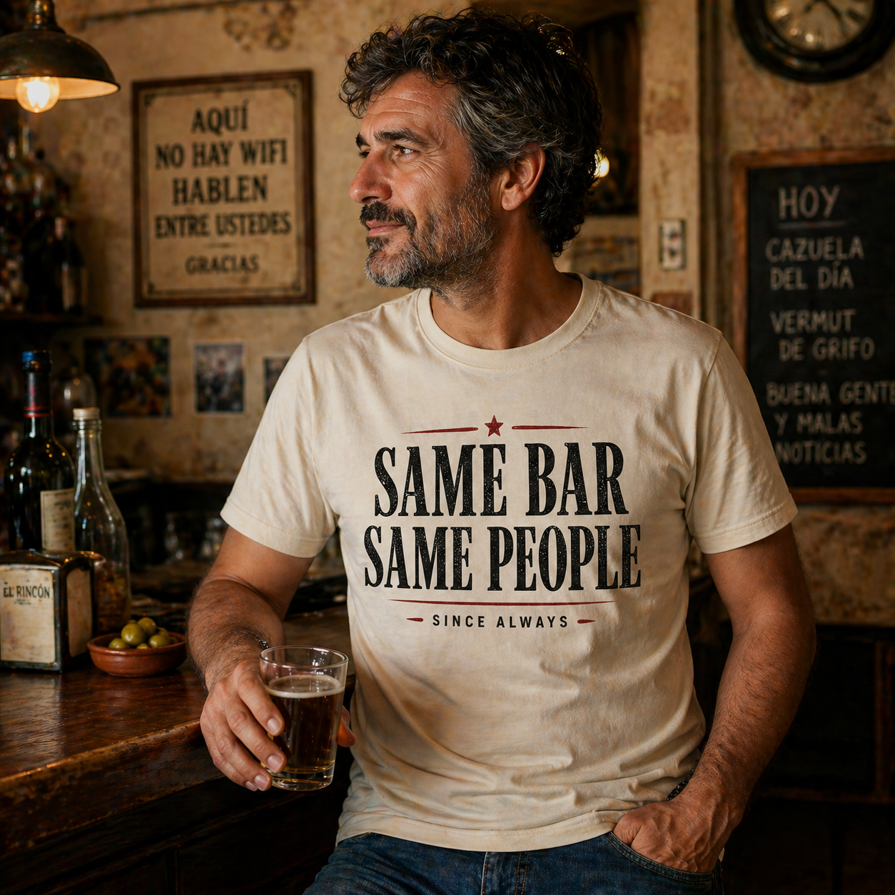 Same Bar Same People t-shirt man bar lifestyle