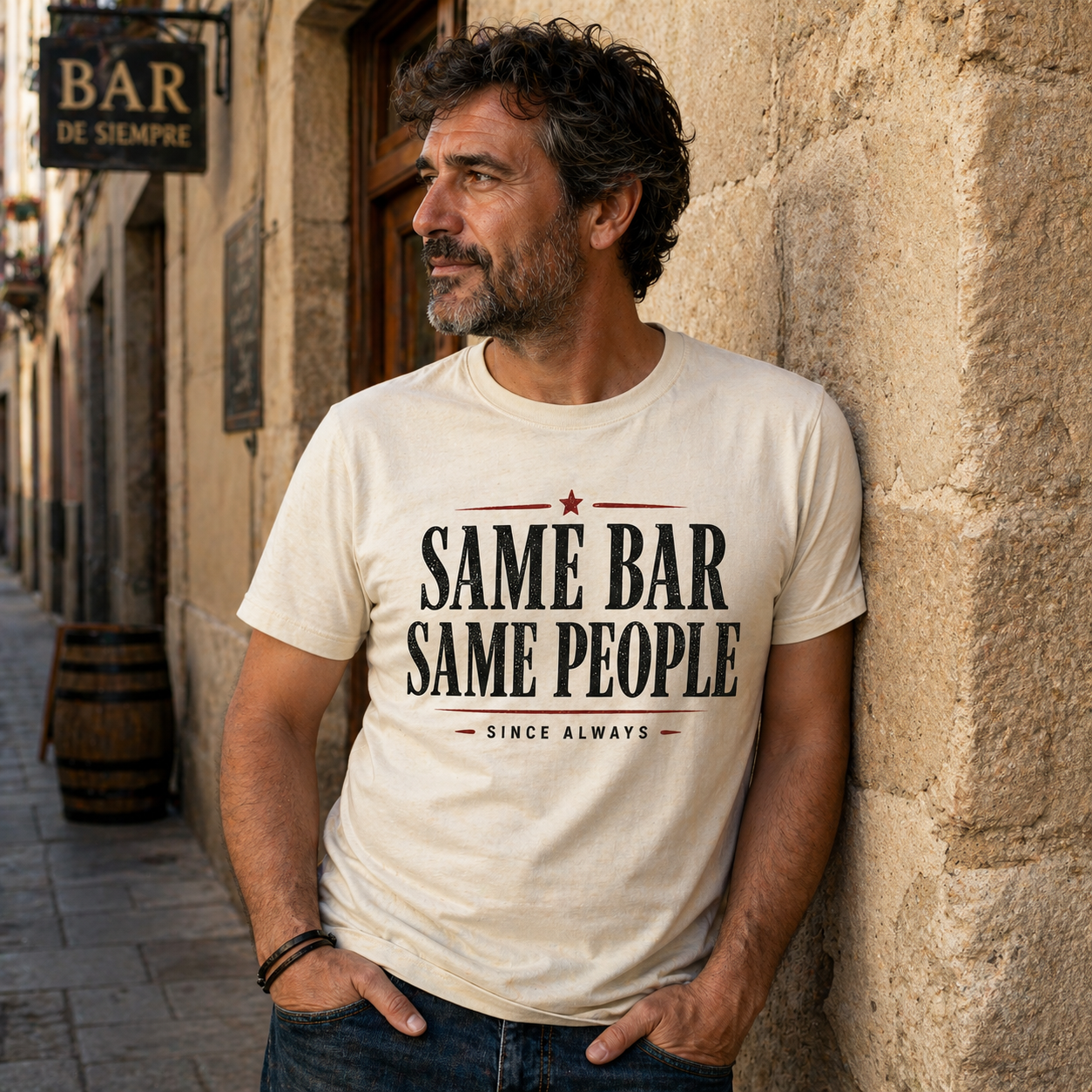 Same Bar Same People street style vintage t-shirt
