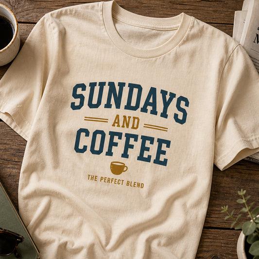 camiseta sundays and coffee beige estilo vintage